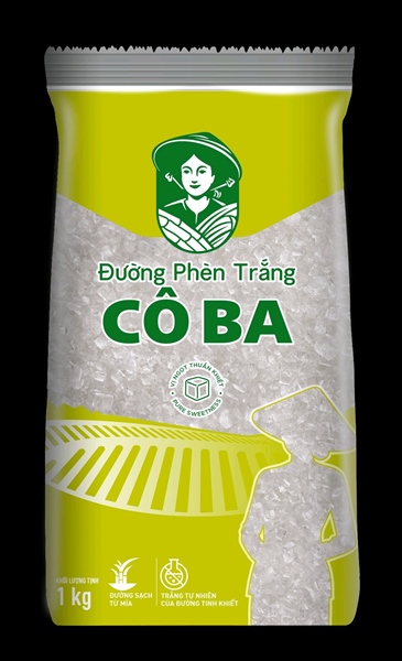 BIÊN HÒA ĐƯỜNG PHÈN TRẮNG CÔ BA 1KG (20/BAO)