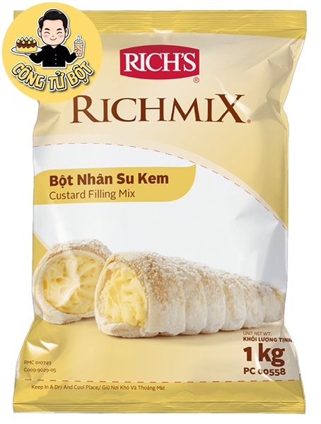 RICH'S BỘT NHÂN SU KEM GÓI 1KG (12/THÙNG)