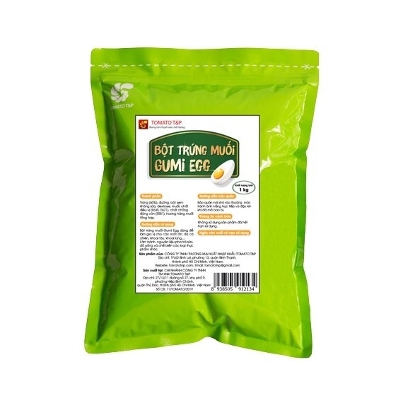 TOMATO BỘT TRỨNG MUỐI GUMI EGG 1KG (10/THÙNG)