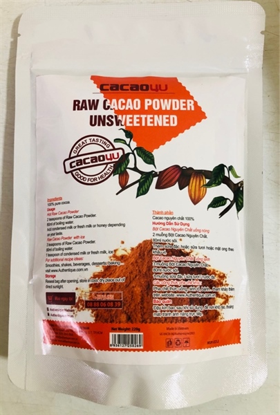BỘT CACAO NGUYÊN CHẤT 4U 220G
