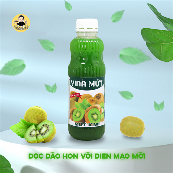 VINA SINH TỐ KIWI CHAI 1L (12/THÙNG)