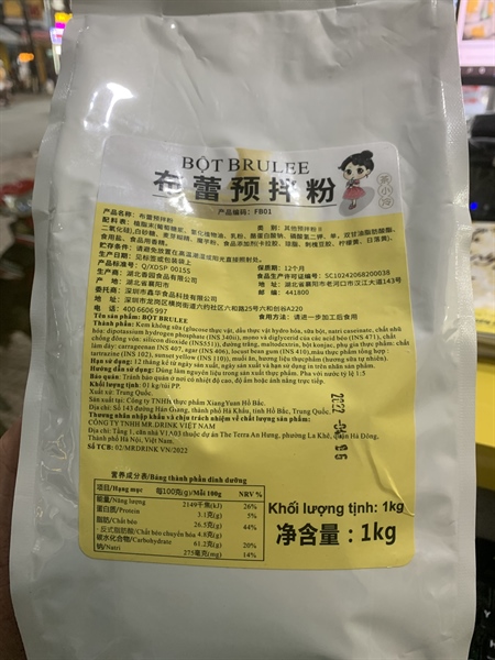 BỘT KEM TRỨNG CÔ BÉ XUKA (25/THÙNG)