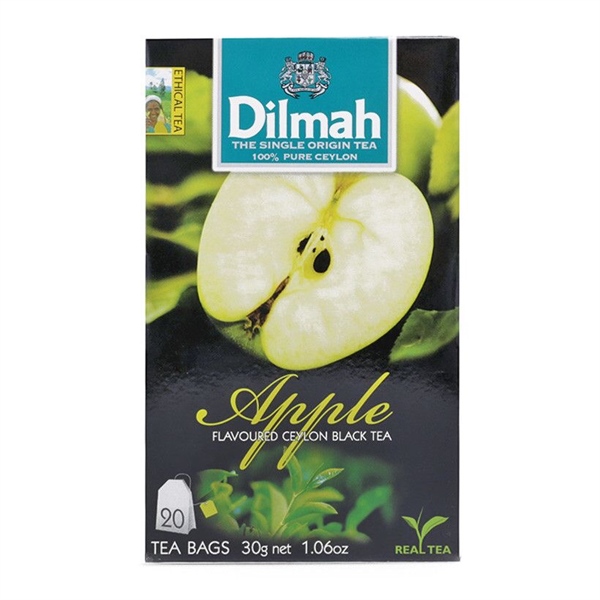 TRÀ TÚI LỌC HƯƠNG TÁO XANH DILMAH HỘP 30G