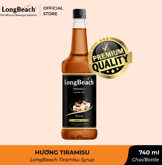 LONG BEACH SYRUP TIRAMISU 740ML (12/THÙNG)