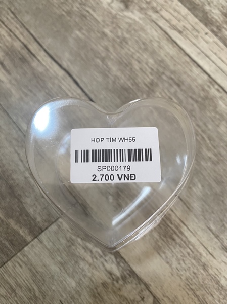 HỘP NHỰA TIM 7745 KÈM NẮP (10HỘP/CÂY-1000HỘP/THÙNG)