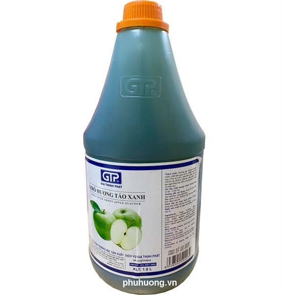 GIA THỊNH PHÁT SYRUP TÁO XANH 1,9L (6/THÙNG)