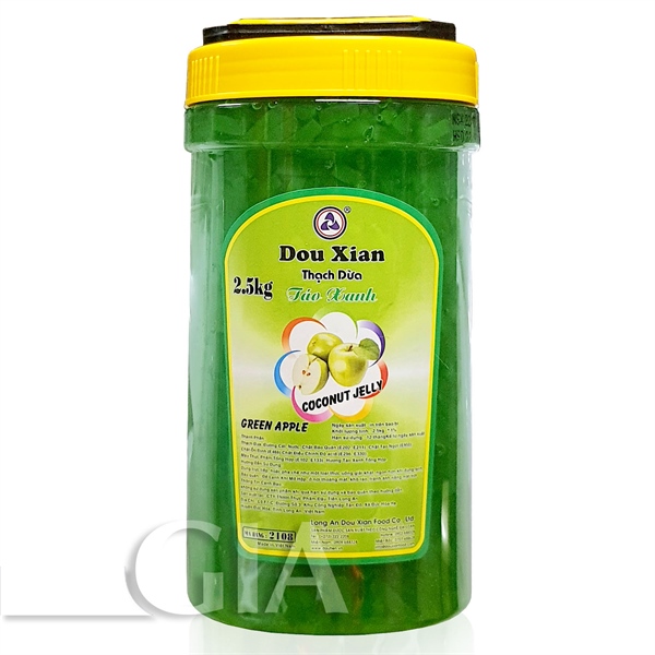 DOU XIAN THẠCH DỪA TÁO XANH 2.5KG MH:2108 (6/THÙNG)