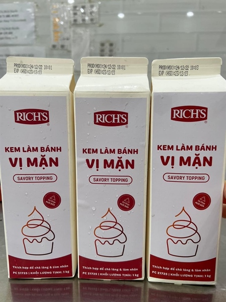 RICH'S KEM LÀM BÁNH VỊ MẶN 1KG (12/THÙNG)