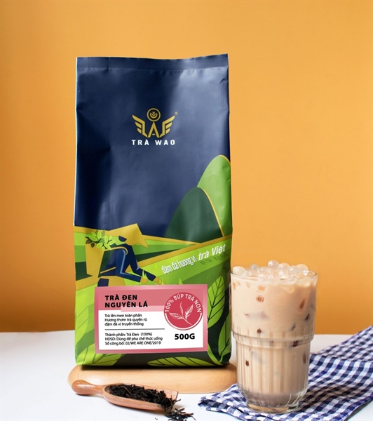 WAO TRÀ ĐEN NGUYÊN LÁ 500G (24/THÙNG)