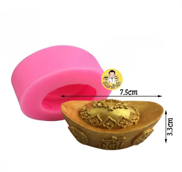KHUÔN SILICON 3D HÌNH THỎI VÀNG