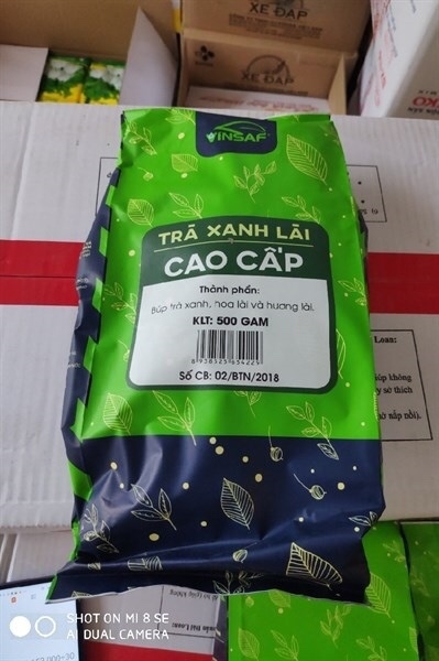 VINSAF TRÀ XANH LÀI CAO CẤP 500G (30/THÙNG)