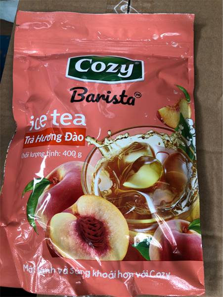 COZY BARISTA TRÀ ĐÀO HÒA TAN 400G (16/THÙNG)