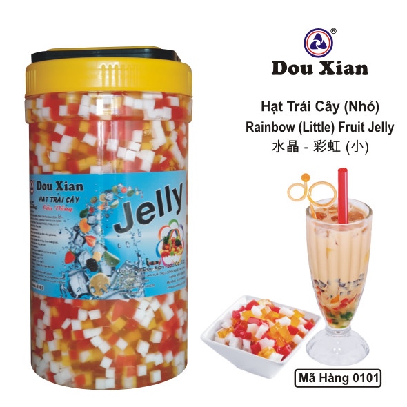 DOU XIAN HẠT TRÁI CÂY CẦU VÒNG 3 MÀU NHỎ 2.5KG MH:0101 (6/THÙNG)