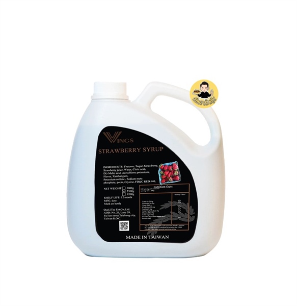 WINGS SYRUP DÂU TÂY 2.5KG (6/THÙNG)