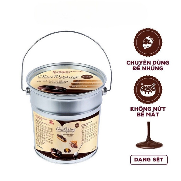 PURATOS CHOCODIPPING SOCOLA SỆT SỮA XÔ THIẾC 4KG
