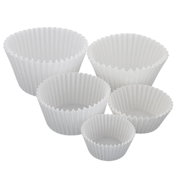 CUPCAKE GIẤY MỀM TRẮNG 12CM