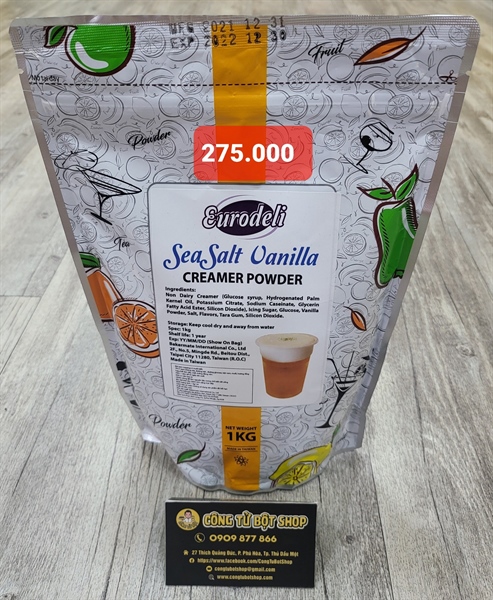 EURODELI BỘT MILK FOAM MUỐI BIỂN 1KG (20/THÙNG)