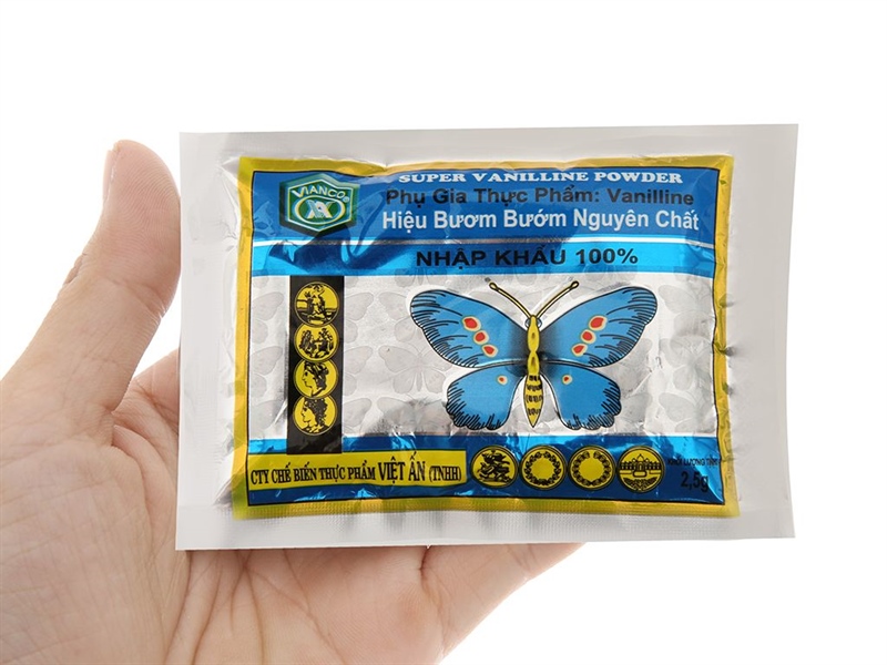 BỘT VANI CON BƯỚM GÓI 10 ỐNG (HỘP 10 GÓI)