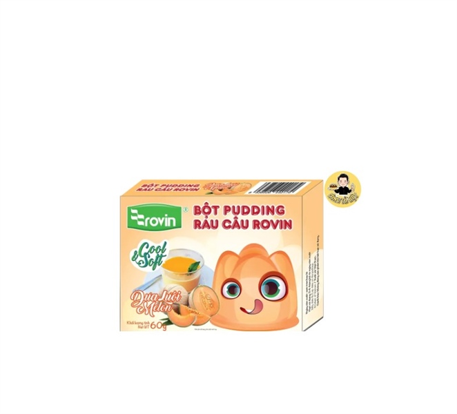 ROVIN BỘT RAU CÂU PUDDING HƯƠNG DƯA LƯỚI 60G