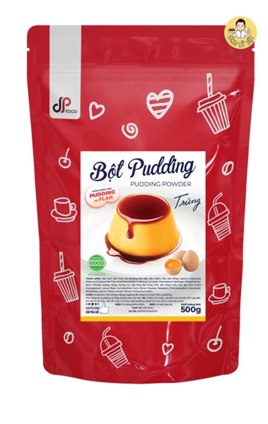 DP FOOD BỘT PUDDING HƯƠNG TRỨNG 500G