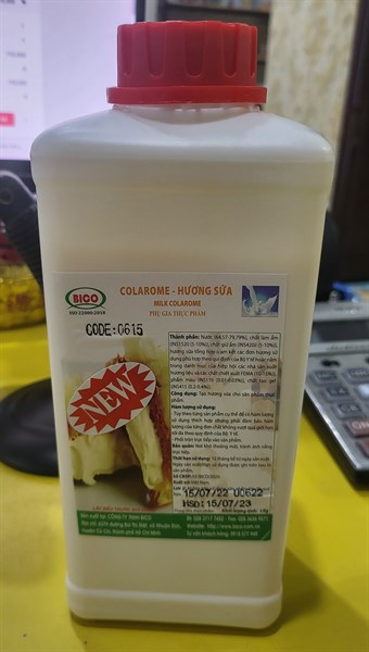 BICO HƯƠNG SỮA CHAI 1KG (10/THÙNG)