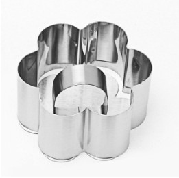 RING MOUSE KHUÔN INOX CÓ NẮP 8CM HÌNH HOA