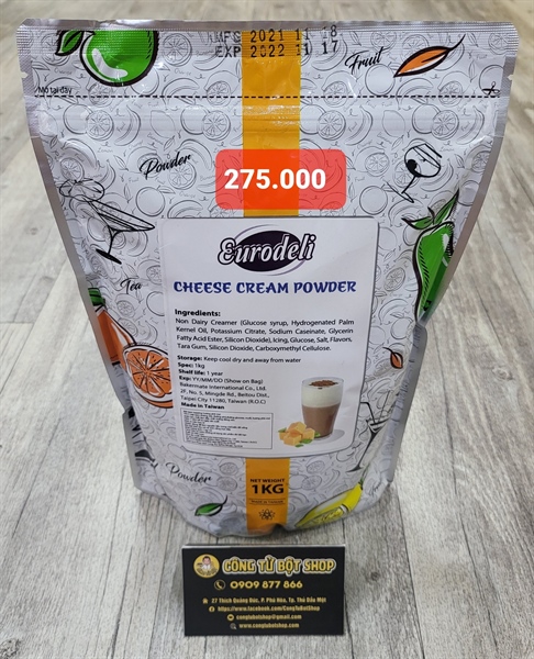 EURODELI BỘT MILK FOAM PHÔ MAI 1KG (20/THÙNG)