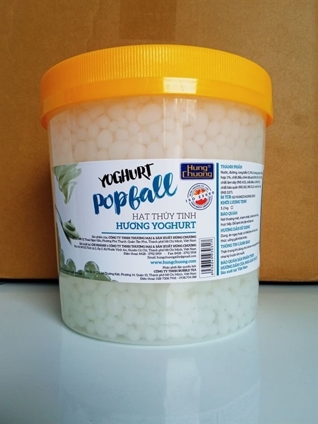 HÙNG CHƯƠNG HẠT THỦY TINH YOGHURT 3.2KG