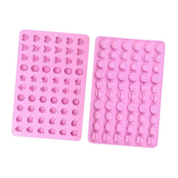 KHUÔN SILICON KẸO CHIP HÌNH NẤM ,GẤU,NGÔI NHÀ