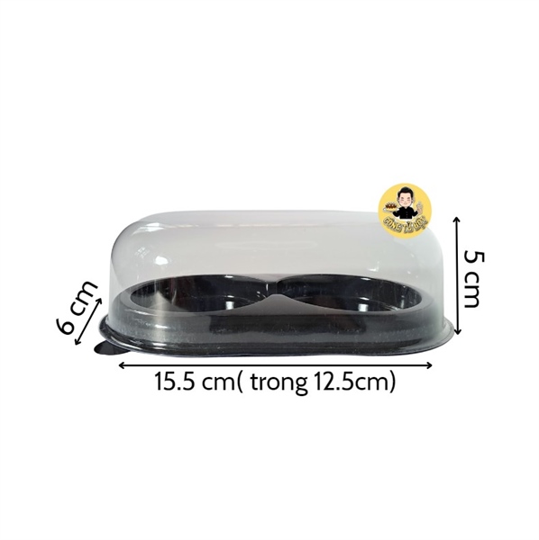 HỘP HT302 ĐẾ ĐEN 2 NGĂN( LỐC 50C)