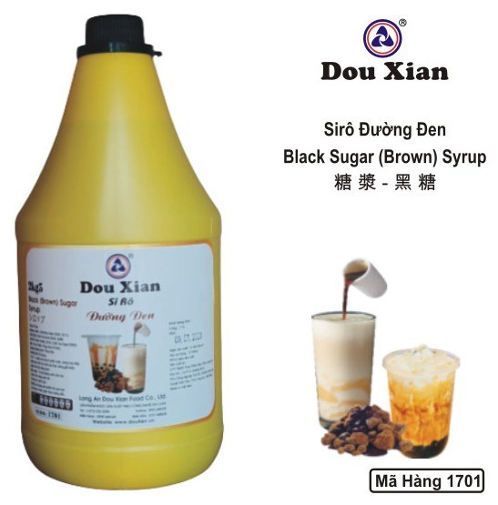 DOU XIAN SYRUP ĐƯỜNG ĐEN 2.5KG MH:1701 (6/THÙNG)