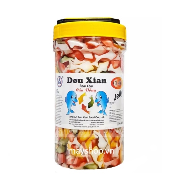 DOU XIAN RAU CÂU CÁ 4 MÀU 2.5KG MH:0201 (6/THÙNG)