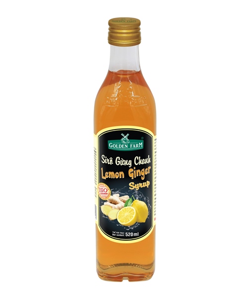 GOLDEN FARM SYRUP CHANH 520ML (12/THÙNG)