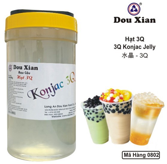 DOU XIAN RAU CÂU HẠT 3Q KOJIAC 2.5KG MH:0802 (6/THÙNG)