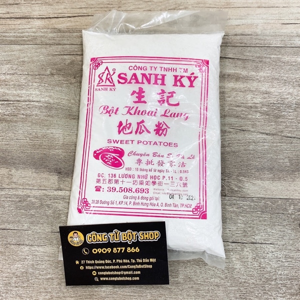 SANH KÝ BỘT KHOAI LANG 500G (20GÓI/BAO)