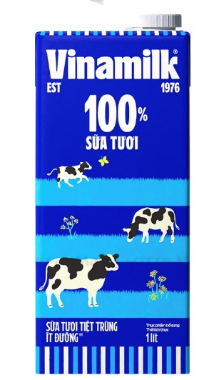 VINAMILK SỮA TƯƠI ÍT ĐƯỜNG 1L