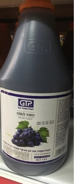 SIRÔ HƯƠNG NHO 1.9L