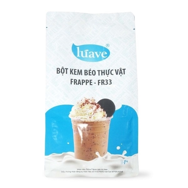 LUAVE BỘT KEM BÉO THỰC VẬT FRAPPE FR33 1KG (10/THÙNG)