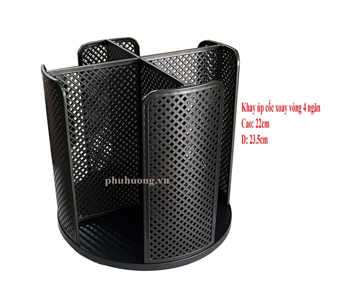 KHAY ÚP CỐC XOAY VÒNG 4 NGĂN