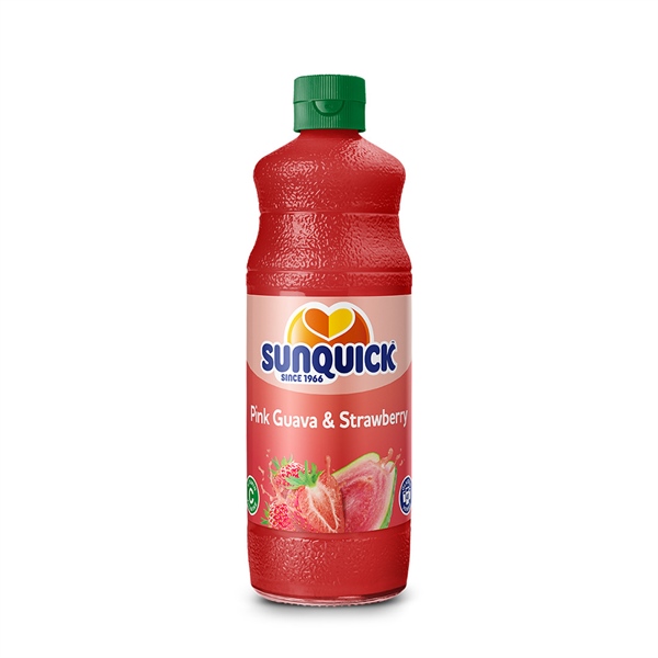 SUNQUICK NƯỚC ÉP ỔI VÀ DÂU 700ML (6/THÙNG)