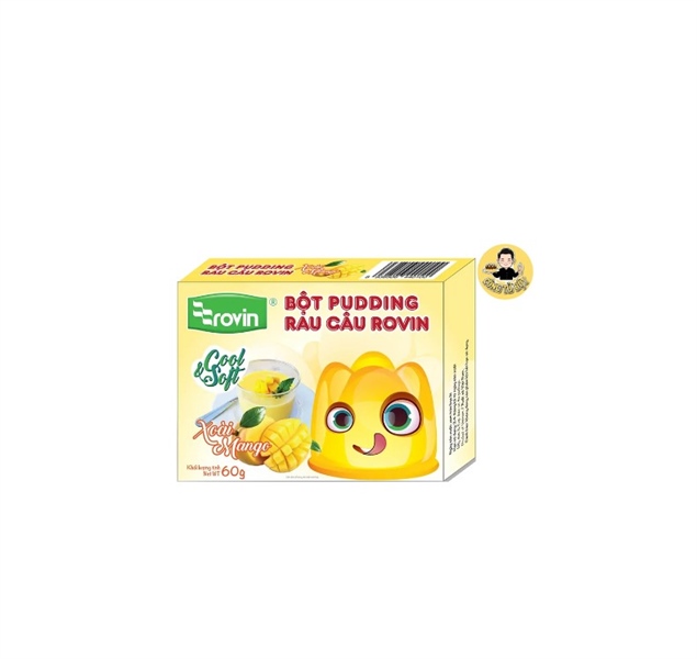 ROVIN BỘT RAU CÂU PUDDING HƯƠNG XOÀI 60G