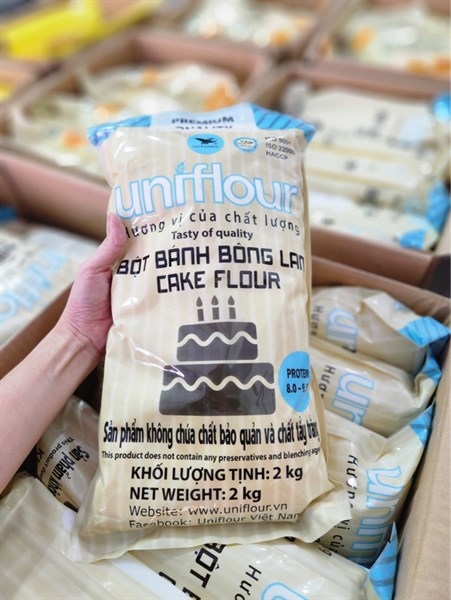 UNI FLOUR BỘT BÁNH BÔNG LAN 2KG