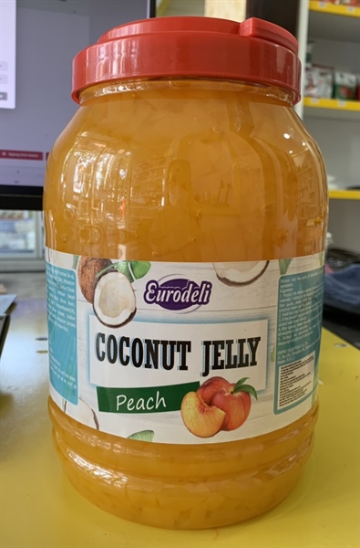EURODELI THẠCH DỪA ĐÀO 3.8KG (4/THÙNG)