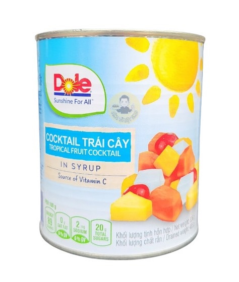 DOLE COCKTAIL TRÁI CÂY ĐÓNG LON 836G