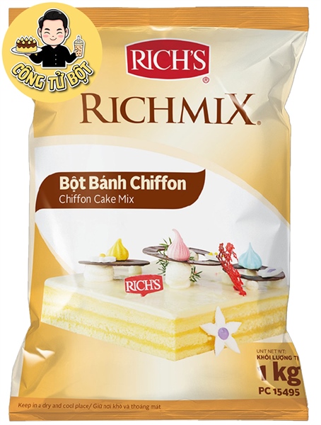 RICH'S BỘT BÁNH CHIFFON 1KG (12GÓI/THÙNG)