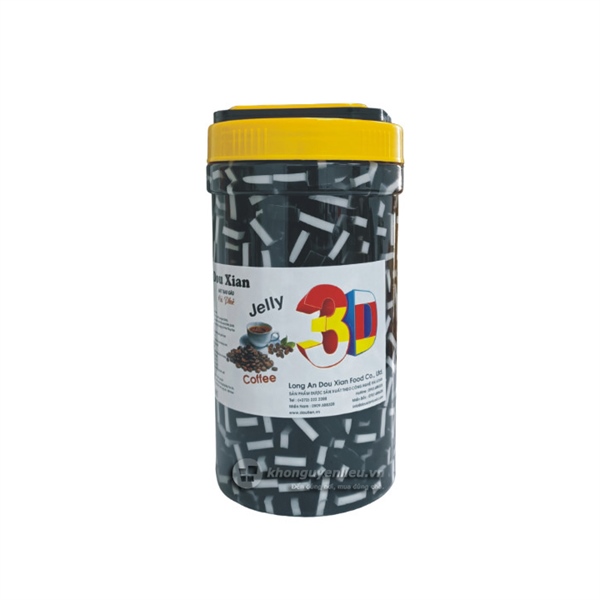 DOU XIAN 3D RAU CÂU CÀU VỒNG VỊ CÀ PHÊ 2.5KG MH:6107