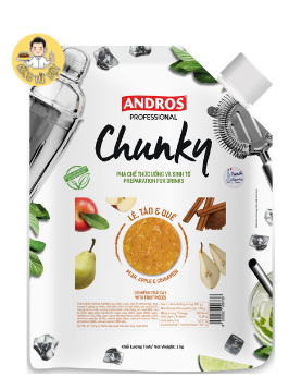 CHUNKY TÚI SINH TỐ LÊ TÁO & QUẾ 1KG