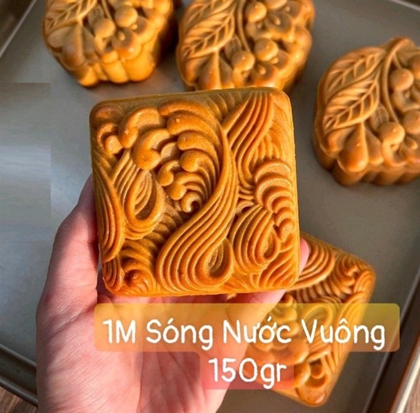 KHUÔN TRUNG THU SÓNG NƯỚC 1 MẶT 150G