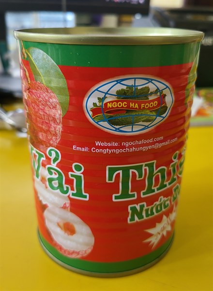 LON VẢI NGỌC HÀ 565GR (12/THÙNG)
