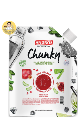 CHUNKY TÚI SINH TỐ LỰU & NHA ĐAM 1KG (8/THÙNG)